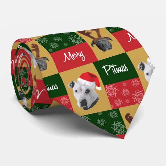 Merry Pitmas Stropdas (Opgerold)