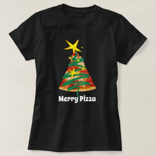 MERRY PIZZA T-SHIRT (Design voorkant)