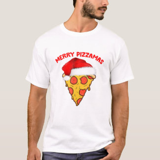 Merry Pizzamas Pizza Pajamas Christmas Gifts T-shirt