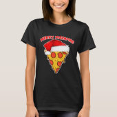 Merry Pizzamas Pizza Pajamas Kerstmis T-shirt (Voorkant)