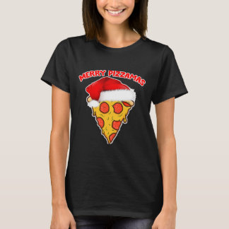 Merry Pizzamas Pizza Pajamas Kerstmis T-shirt