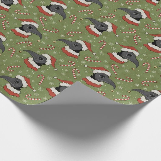 Merry Plaguemas. Cadeaupapier (Hoek)