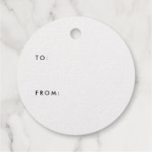 Merry Plaid Kerst Folie Bedankjes Labels (Achterkant)