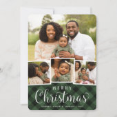 Merry Plaid | Kerst Foto Collage Kaart (Voorkant)