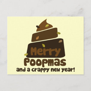 Merry Poopmas Feestdagenkaart