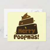 Merry POOPmas Feestdagenkaart (Voorkant / Achterkant)