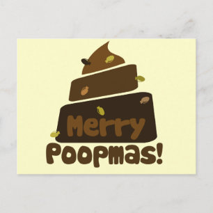 Merry POOPmas Feestdagenkaart