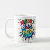 Merry Pop: Vibrant Comic Art Christmas Mug with Sa Koffiemok (Links)