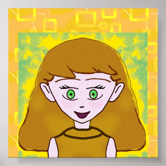 Merry Popcorn Anime Poster (Voorkant)