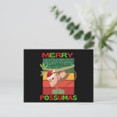 merry possumas briefkaart (Staand voorkant)