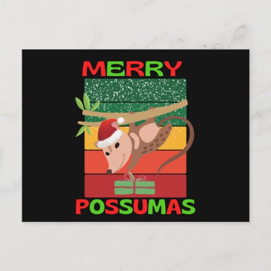 merry possumas briefkaart (Voorkant)