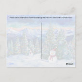 Merry Postcrossing Snowman - Briefkaart (Achterkant)