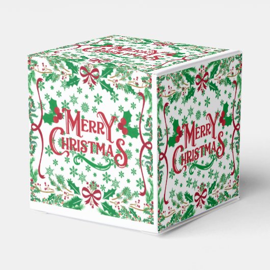 Merry Prettige feestdagen Bedankdoosjes (Achterkant)