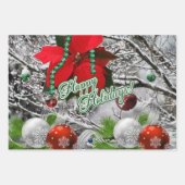 Merry Prettige feestdagen Inpakpapier Vel (Voorkant 2)