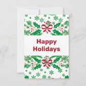 Merry Prettige feestdagen Save The Date (Achterkant)