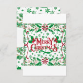 Merry Prettige feestdagen Save The Date (Voorkant / Achterkant)