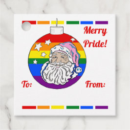 Merry Pride Santa Favor Tags Bedankjes Labels