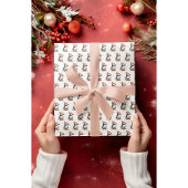Merry Puffin Cadeaupapier