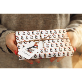 Merry Puffin, op maat Cadeaulabel