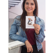 Merry Puffin, op maat Feestdagenkaart