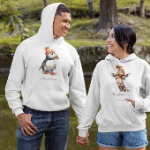 Merry Puffin, op maat Hoodie