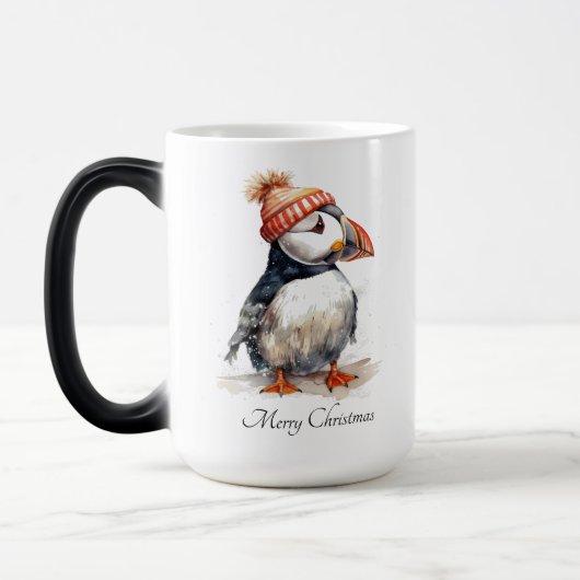 Merry Puffin, op maat Magische Mok (Links)