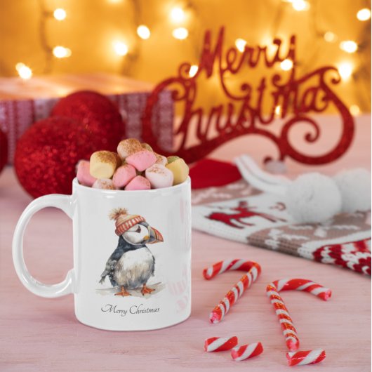 Merry Puffin, op maat Mok