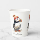 Merry Puffin, op maat Papieren Bekers (Voorkant)