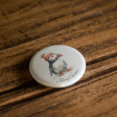 Merry Puffin, op maat Ronde Button 3,2 Cm
