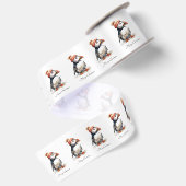Merry Puffin, op maat Satijnen Lint (Achterkant)