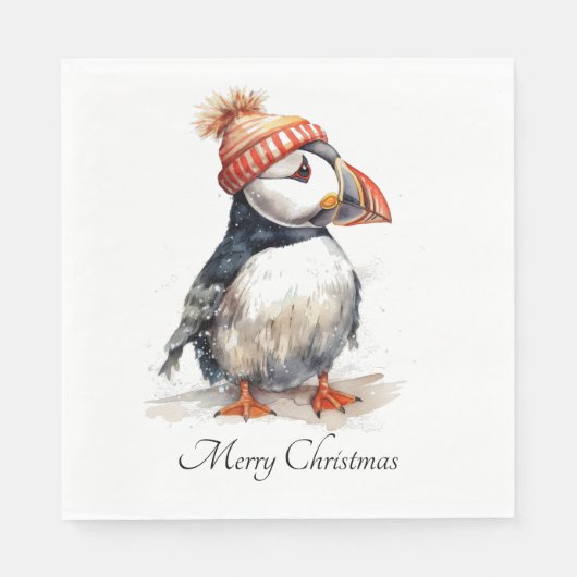 Merry Puffin, op maat Servet (Voorkant)