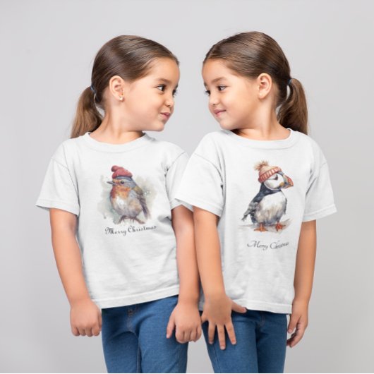Merry Puffin, op maat T-shirt