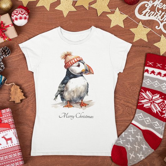 Merry Puffin, op maat T-shirt