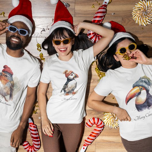 Merry Puffin, op maat T-shirt