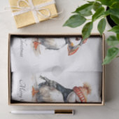 Merry Puffin, op maat Tissuepapier (Geschenk)