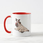 Merry Pug Party Mok (Links)