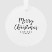 Merry Pug Party Ornament (achterkant)