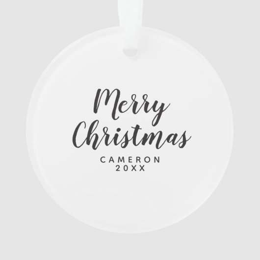 Merry Pug Party Ornament (achterkant)