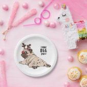 Merry Pug Party Papieren Bordje (Feest)