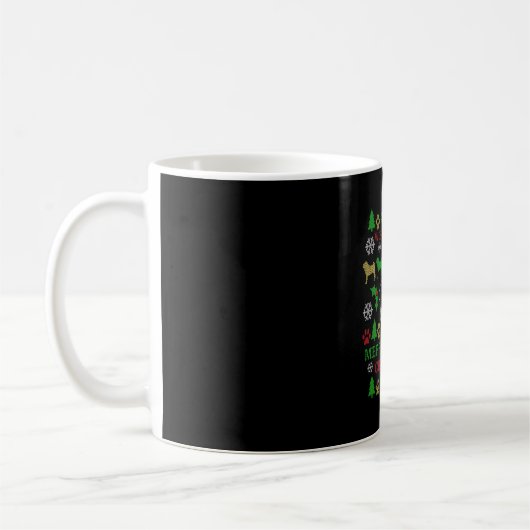 Merry Pugging met Kerstmis Koffiemok (Links)