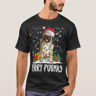 Merry Pugmas 2022 Xmas Pug Kerstparty Pug Lov T-shirt