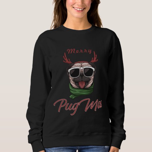 Merry Pugmas Classic T-shirt 565 (Voorkant)