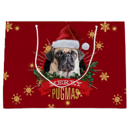 Merry Pugmas Gift Bag Groot Cadeauzakje
