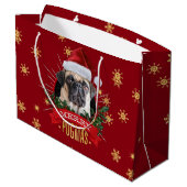 Merry Pugmas Gift Bag Groot Cadeauzakje (Achterkant Gekanteld)
