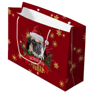 Merry Pugmas Gift Bag Groot Cadeauzakje