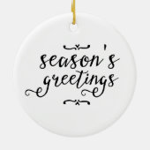 Merry Pugmas kerstversiering Keramisch Ornament (Achterkant)