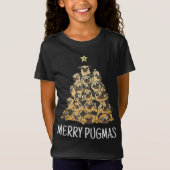Merry Pugmas Pug kerstmis - Dog Santa Xmas Pug T-shirt (Voorkant)