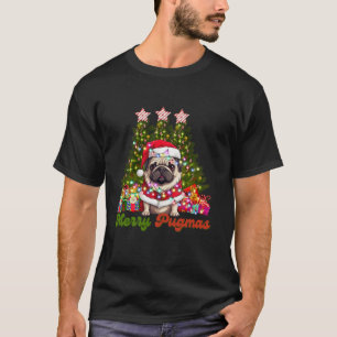Merry Pugmas Santa Pug Hondenliefhebber Kerstverli T-shirt