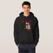 Merry Pugmas Schattige Christmas Pug Classic T-shi Hoodie (Voorkant volledig)