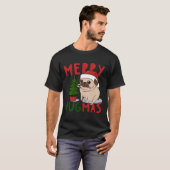 Merry Pugmas Schattige Christmas Pug Classic T-shi T-shirt (Voorkant volledig)